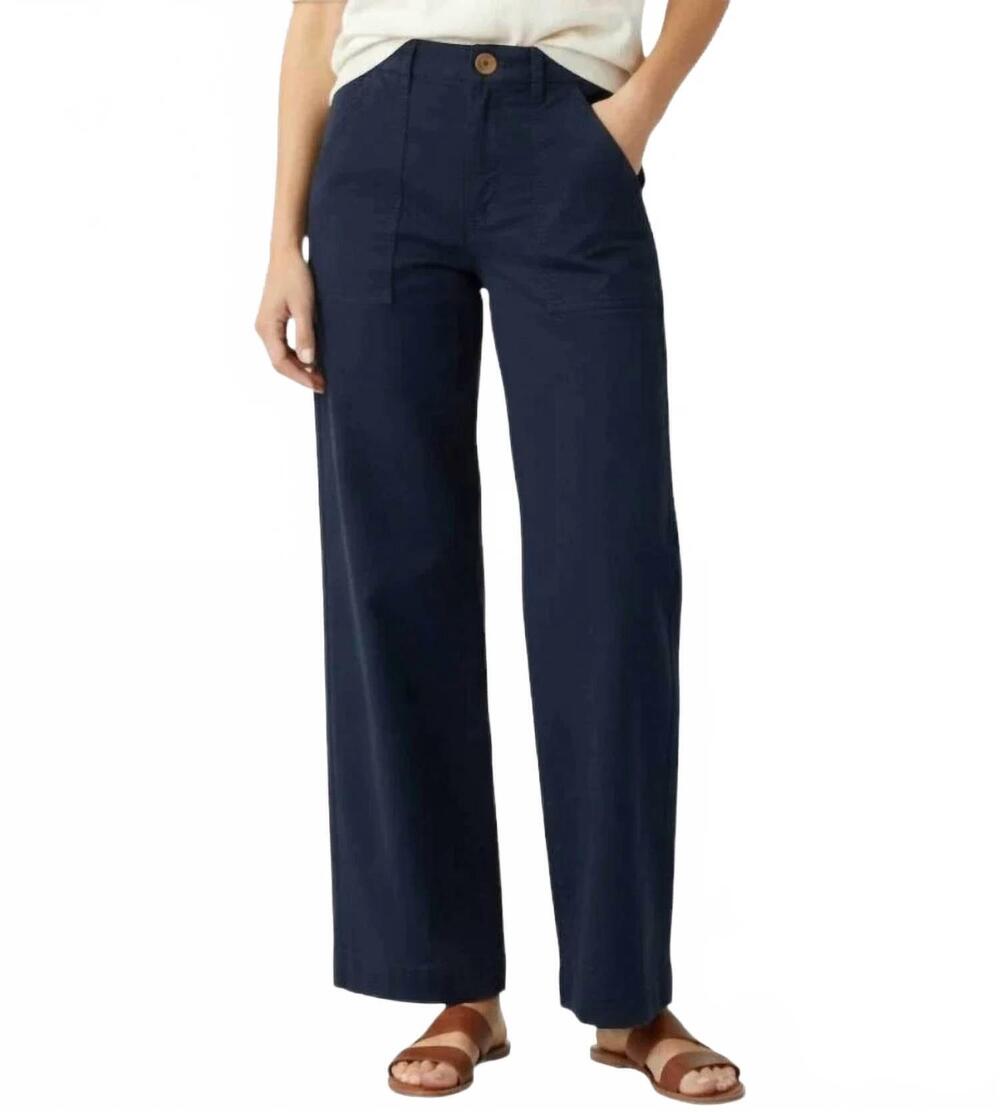 NEW FRANK & EILEEN wrap pocket pants in navy